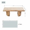 Moda Furnishings 47.6'' Outdoor Terrafab Coffee Table with Faux Wood Finish - 4 of 4