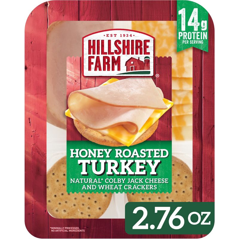 Hillshire Farm Snack Kits Honey Turkey &#38; Colby Jack - 2.76oz, 1 of 7