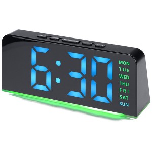 REGALWOVEN Plastic Digital Corded Accurate Electric Alarm Clock 6.3 x 2.6 x 1.6 inch - 1 of 4