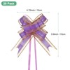 Unique Bargains Plastic Gold Edge Satin Multipurpose Ribbon Pull Bows 20 Pcs - 3 of 4