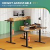 GALAXHERO 48×24 Inch Electric Adjustable Standing Desk with Drawers for Home Office, Sit to Stand Desk with Storage Shelf - 3 of 4