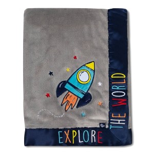 Fisher-Price Space Explorer Blanket - Gray - 1 of 4