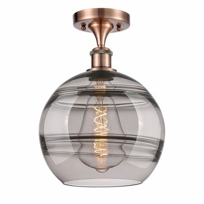 Rochester - 1 Light Semi-Flush Mount In Industrial Style-12.88 Inches Tall and 10 Inches Wide