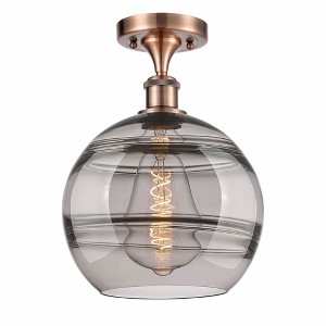 Rochester - 1 Light Semi-Flush Mount In Industrial Style-12.88 Inches Tall and 10 Inches Wide - 1 of 1