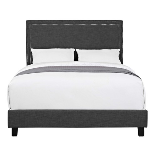 platform queen bed picket furnishings target upholstered emery charcoal