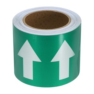 Unique Bargains 360 Degree Visibility Directional Flow Arrow Tape for Pipe Flow Labeling - 1 of 4