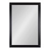 Kate and Laurel Dalat Plastic Rectangle Mirror, 28x40, Black - 2 of 4