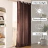 Evideco French Home Goods Elegant Window Curtain Panel - 100% Cotton, Light-Filtering Privacy Drapes, 95x55 Inches - 3 of 4