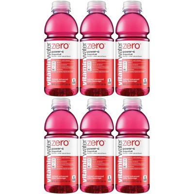 Vitamin Water Zero, Dragonfruit - Power C, 20Oz Bottle (Pack of 6, Total Of 120 Oz) 20 Fl Oz (Pack of 6)