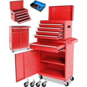 Professional 5-Drawer Tool Chest on Wheels, Rolling Tool Storage Cabinet, Portable Garage Organizer for Mechanics & Home Use - 1 of 4