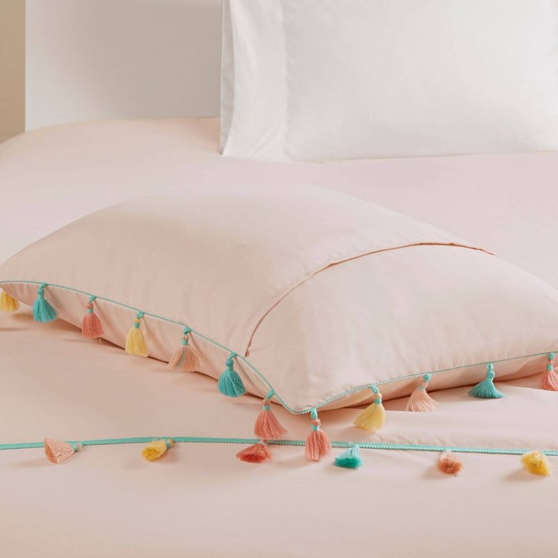 Jamie Tassel Kids' Comforter Set with Heart Shaped Throw Pillow - Mi Zone, 5 of 11
