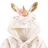 Luvable Friends Baby Girl Plush Bathrobe, Stars Unicorn, 0-9M - 2 of 2