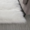 "Cozy Collection" Ultra Soft Fluffy Faux Fur Sheepskin Area Rug - 4 of 4
