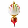Huras Family 9.0 Inch Winter Garden Christmas Tree Ornament , Christmas Decor Classic Merry & Bright Reflector Drop (1PC) - 3 of 4