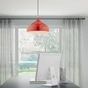 Livex Lighting Metal Shade 1 - Light Chandelier in  Shiny Red - 3 of 4