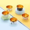 Unique Bargains Round-Pattern Greaseproof Single-sided Aluminum Foil Cupcake Liners 100 Pcs - 3 of 4