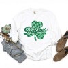 Simply Sage Market Teacher Checkered Shamrock Garment Dyed Long Sleeve - 3 of 4