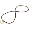 Calabria Eyeglass Necklace in Brown with Gold Heart Diamond Loop 29"inch - 3 of 4