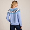 Lands' End Women's Drifter Jacquard Raglan Crew Neck Sweater - 2 of 4