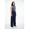 Lafidi Women’s High-Rise Wide Leg Dress Pants – Double Pleat Office Slacks with Slash & Welt Pockets - 2 of 4