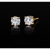 Ross-Simons 0.50 ct. t.w. Lab-Grown Diamond Stud Earrings in 18kt Gold Over Sterling - 3 of 4