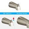 PAGED High Pressure 2 in 1 Dual Shower Head Wall Mounted Shower Faucet Set with Tub Spout, Valve for Bathroom - 3 of 4