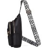 Ladies' diagonal front backpack, outdoor hiking sling backpack, chest and waist bag - 3 of 4