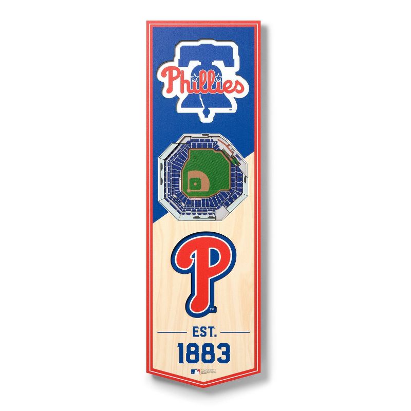 MLB Philadelphia Phillies 6&#34;x19&#34; Stadium Banner, 1 of 5