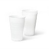 Clear Disposable Cup - 16 fl oz - 50ct - Smartly™ - image 2 of 3
