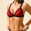 Women's Alluring Burgundy Triangle Bikini Top - Cupshe - 4 of 4