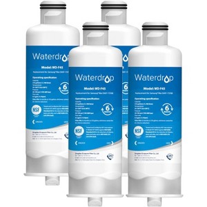 Waterdrop DA97-17376B Replacement for Samsung HAF-QIN/EXP, DA97-08006C, RF28R7201SR, RF28R7351SG, WD-F45, Refrigerator Water Filter, 4 Filters - 1 of 4