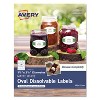 Avery White Dissolvable Labels 1 1/2 x 2 1/2 Oval White 90/Pk 4223 - 2 of 4