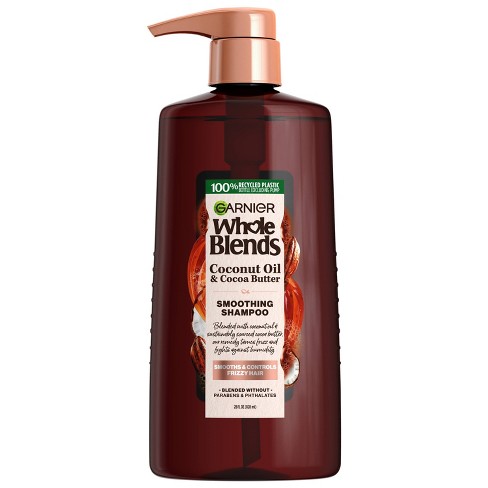 Garnier Whole Blends Smoothing Pump Shampoo With Coconut Oil Extracts - 28  Fl Oz : Target