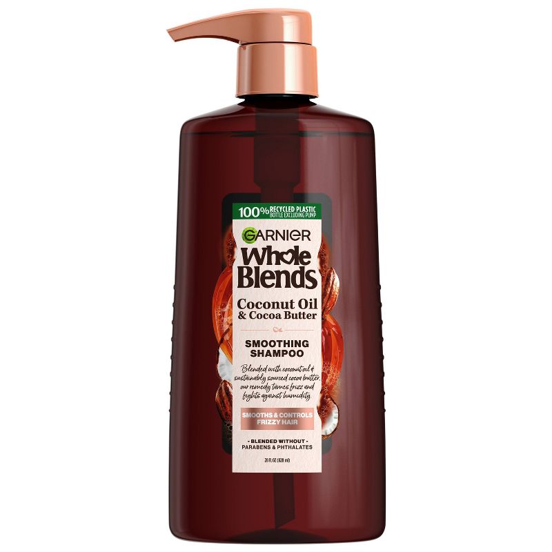 Garnier Whole Blends Coconut Oil & Cocoa Butter Extracts Smoothing Shampoo, 1 of 9