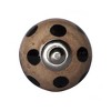 HomeRoots Set of Eight Brown And Black Ceramic And Metal Drawer Pull Knobs - 4 of 4