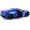 2020 Chevrolet Corvette C8 Stingray Blue Metallic "Timeless Legends" 1/24 Diecast Model Car by Motormax - 3 of 3