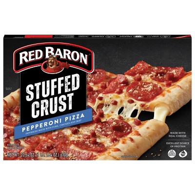 Red Baron Pepperoni Stuffed Crust Frozen Pizza - 23.64oz