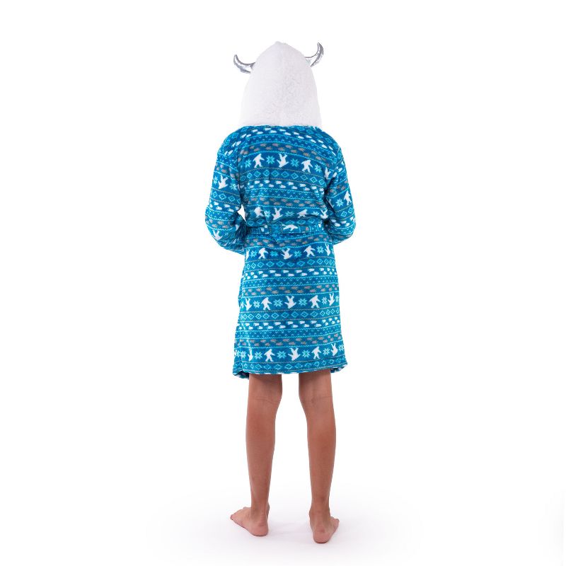 Sleep On It Boys Plush Fleece Robe with 3D Character Hood, 4 of 5