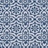 Ellis Athens Printed Tile Design on Navy Ground 3" Rod Pocket High Quality Tailored Pairs Navy - 4 of 4