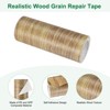 Unique Bargains Self Adhesive Wood Grain Design Durable Easy to Apply Repair Tape - 2 of 4