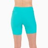 Calypsa Women's Chlorine Resistant High Waisted Mid-Thigh Swim Shorts - 3 of 4