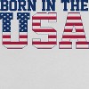 Rerun Island Women's Born In The Usa Flag Logo White Americana 4Th Of July Short Sleeve Graphic Cotton Retro Vintage Ranger Baby Tee - White Caviar 3X - 2 of 4