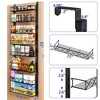 MOEPISY Over the Door Organizer, Black 8-Tier Pantry Door Organizer with Adjustable Basket - 2 of 4