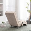 Kumasinova Electric Massage Recliner Chair with 5 Modes, Linen Upholstered Chaise Lounge with Remote Control & Side Pocket, Tufted Accent Chair - 4 of 4