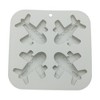 Unique Bargains Chocolate Mould 4-Cavity Airplane Candy Mould Hand Wash 5.55"x5.51"x0.83" 1 Pc - 3 of 4