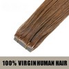 Jessie's Wig 16-26 Inch Tape In Hair Extensions For Women Thin Hair Straight #6 20 Pcs/Pack - 2 of 4