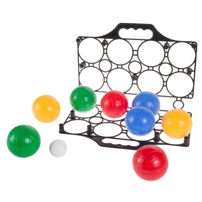 Toy Time Beginner Bocce Ball Set With 8 Colorful Bocce Balls, Pallino and Carrying Case, 2 of 7