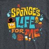 Men's - Spongebob Squarepants - Spongebob: The Search For Squarepants Sponges Life For Me Short Sleeve Graphic T-Shirt - 2 of 4