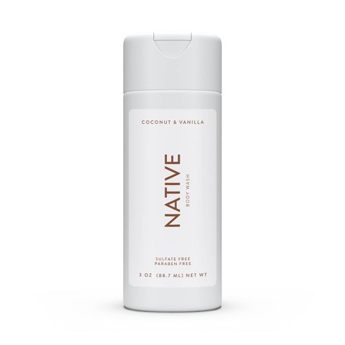 native 3oz vanilla coconut trial wash mini body target