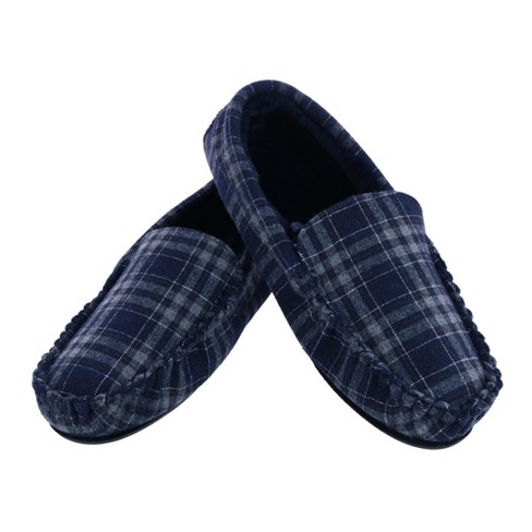 Plaid store slippers mens